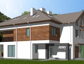Projekt domu w zabudowie bliźniaczej JMB1